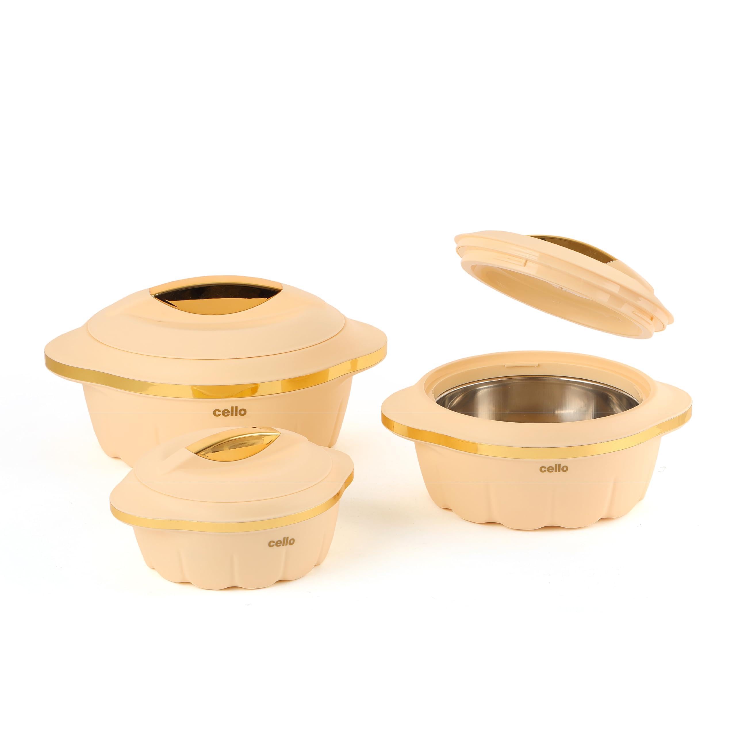 CELLO Stylus Insulated Hot-Pot Set of 3 (500ml, 1000ml, 1500ml), M